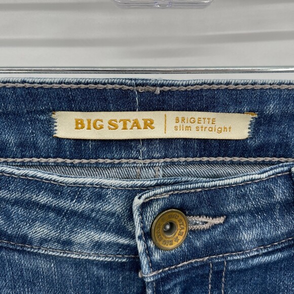 BIG STAR Brigette Slim Straight Distressed Jeans Size 28 - Picture 5 of 6